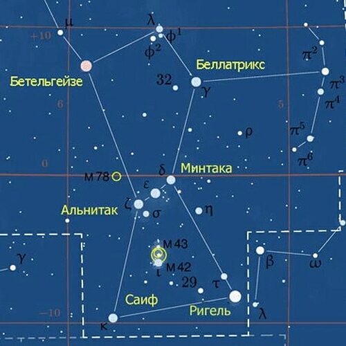 Атлас определитель созвездий орион