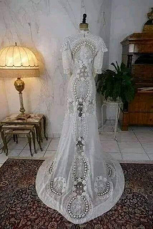 Свадебное платье из ирландского кружева
