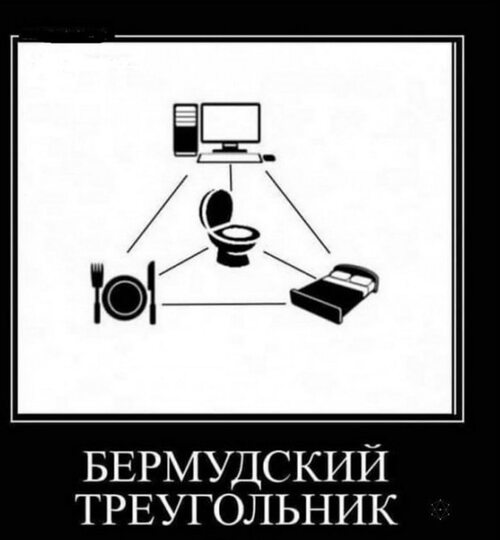 Бермудский треугольник диван кухня интернет ох и много народу в нем пропало