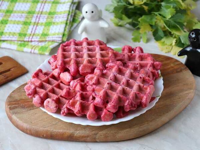 Свекольные вафли