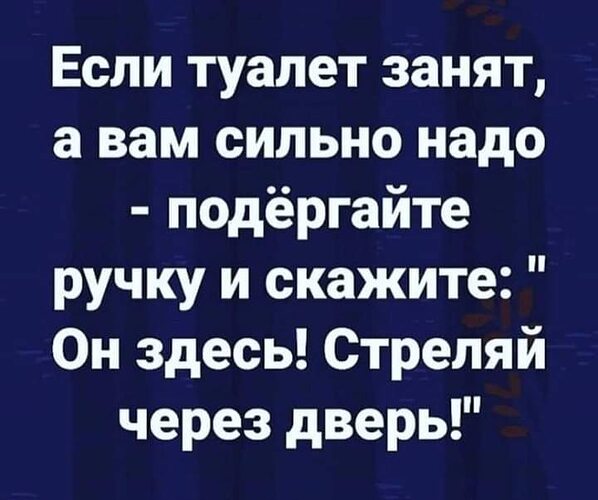 В туалете занято текст